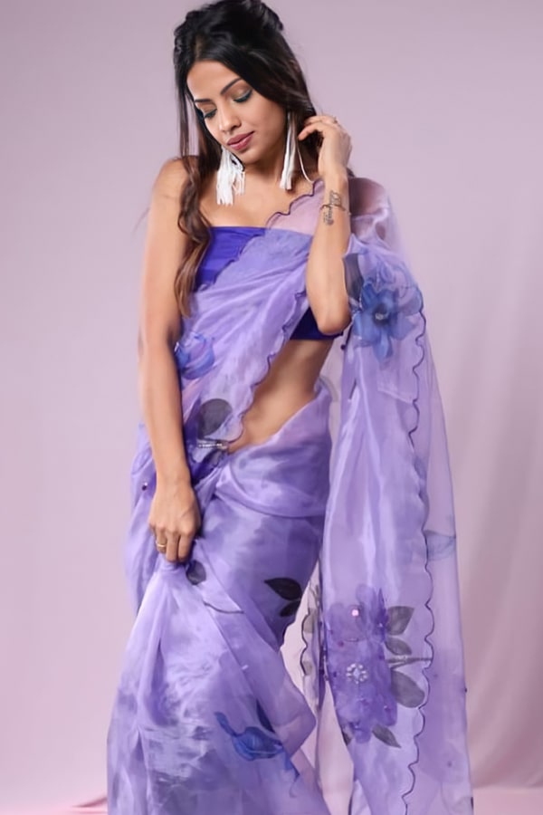 Party wear saree for unmarried girl 2021 latest