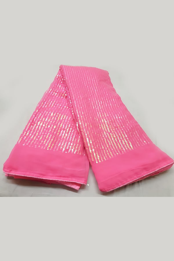 Party wear sequence work saree 2021 pink