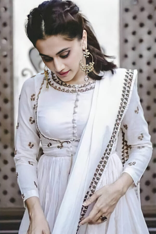 Taapsee pannu white dress Sharara suit online.