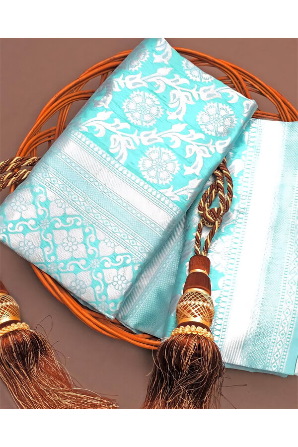 Pooja hegde saree Traditional Litchi Silk Saree .
