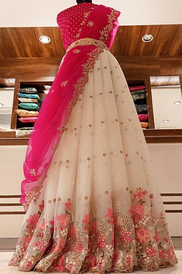 latest half saree designs 2021
