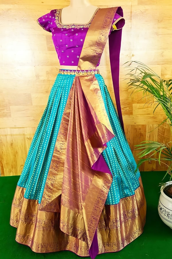 New model pattu half sarees with prices
