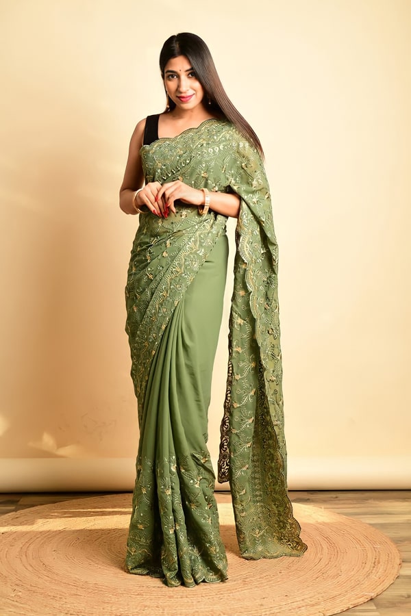 Party wear saree for girl