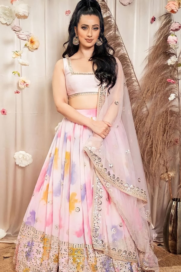 Magic boutique,jalandhar - Dolled up for her brother's engagement.  Congratulations to the family. . . . Buy this lehenga only at @magicb.j for  ₹10,000 (everything inclusive) Colour & cloth customisation available. Happy