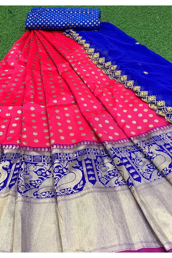 half saree designs new model