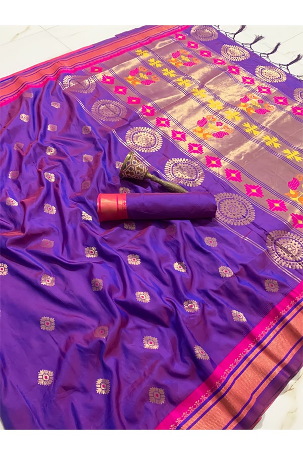 simple marathi look in saree