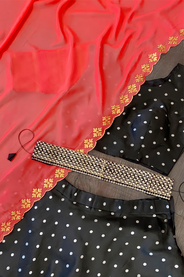 new traditional pattu half saree models