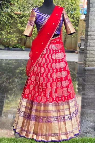 New Model Pattu Half Sarees for girls