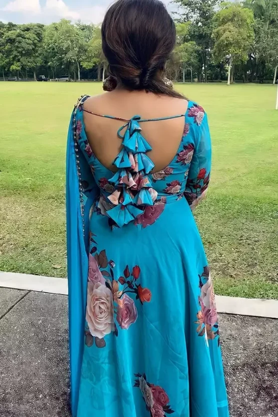 Anarkali Gown Back Design