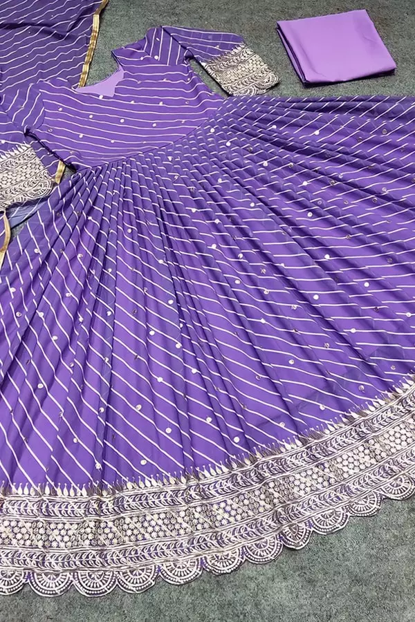 Anarkali Gown With Dupatta