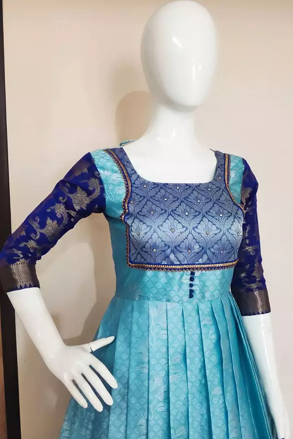 latest banarasi gown design