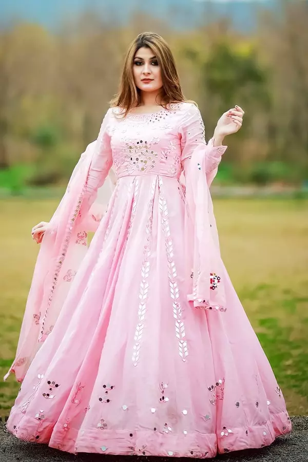 Heavy Designer Gown For Engagement