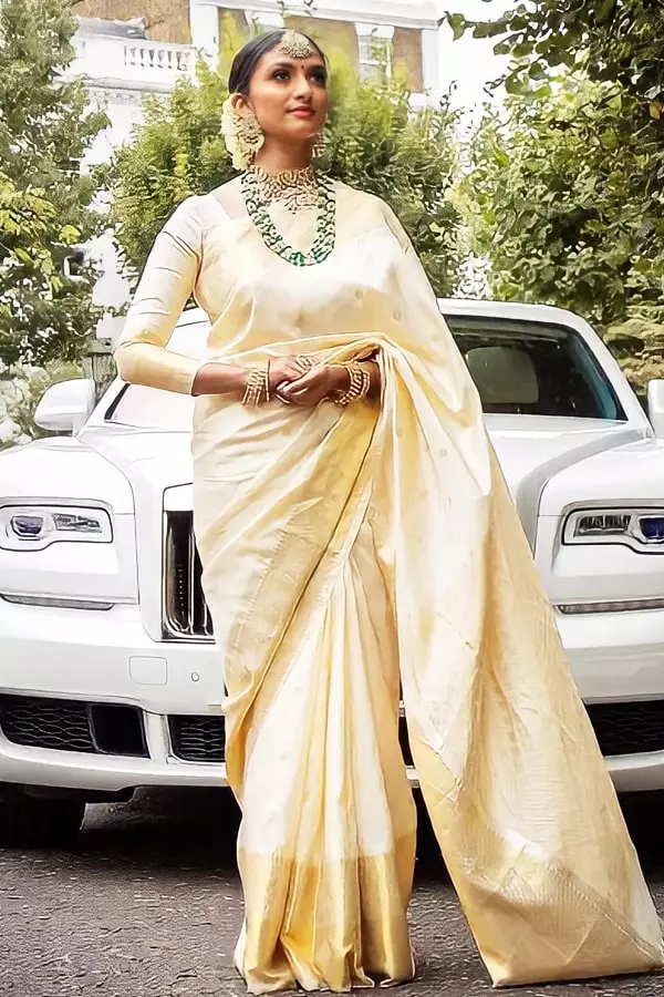 Latest South Indian Banarasi Silk Saree For Wedding 2022