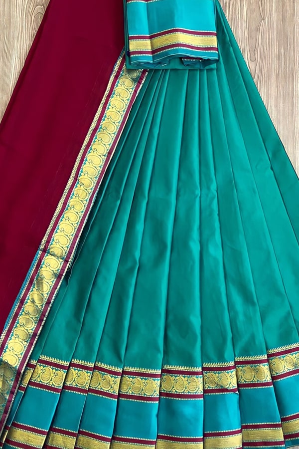 Kanjivaram Silk Half Saree With Dupatta