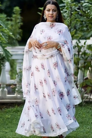 Simple Anarkali Suit For Wedding