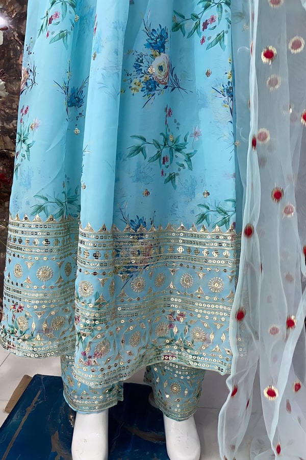 Long Anarkali Gown Design 