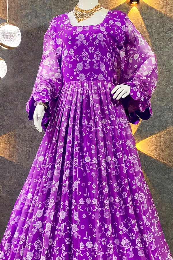 Full Flair Anarkali Gown Design