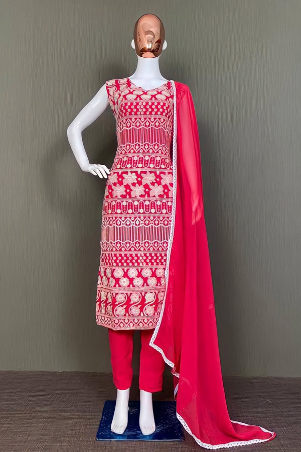 Pink Salwar Suit For Girls