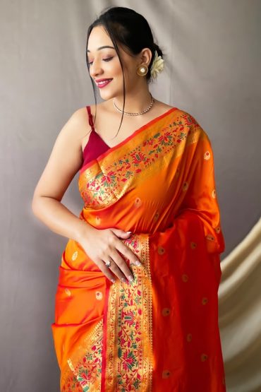 Pure Paithani Silk Saree With Price