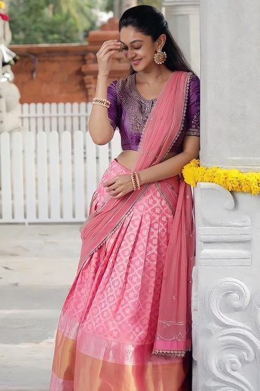 South Indian Wedding Half Saree Designs Online