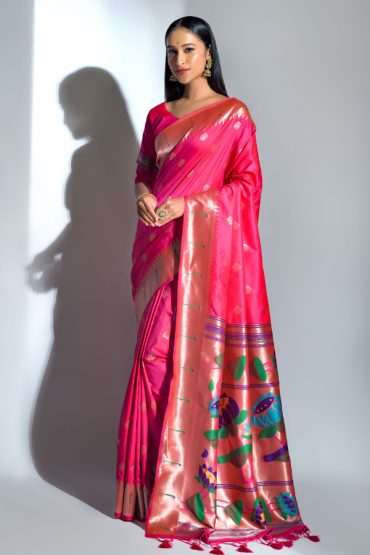 Fancy Paithani Saree Blouse Design For Women