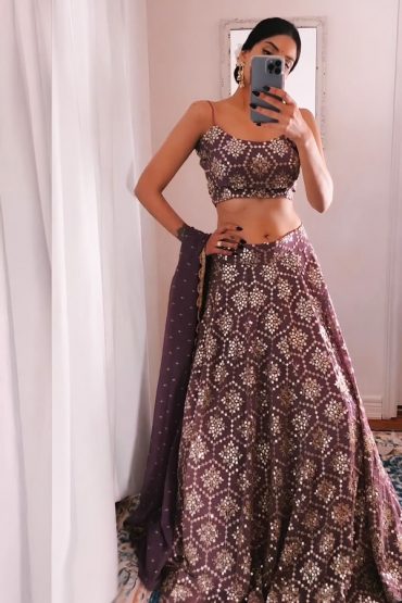 Party Wear Crop Top Designer Lehenga Choli For Wedding