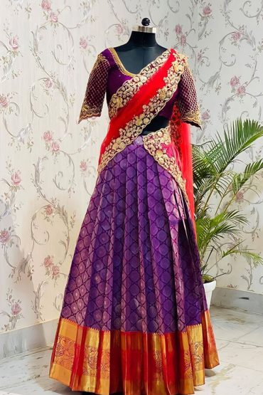 South Indian Special Kerala Half Saree Design For Wedding