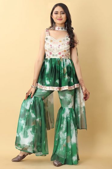 Fancy Sharara Suit Design For Girls
