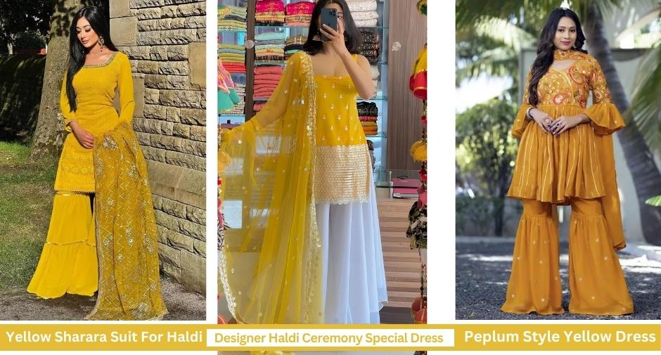 Make a Statement with a Yellow Dress for Haldi