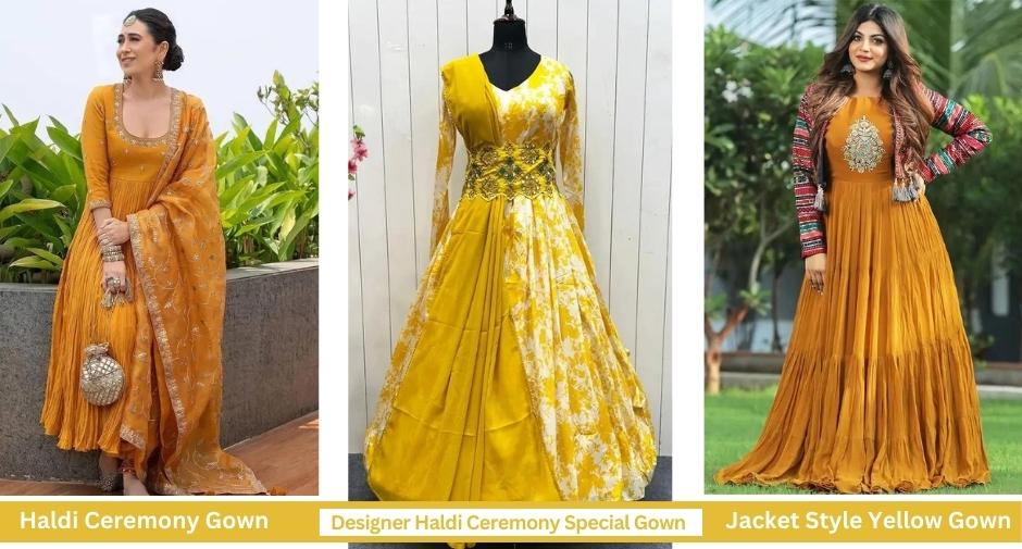 Shine Bright in a Yellow Gown for Haldi