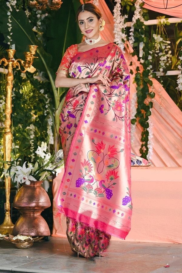 Paithani saree converred into long dress Paithani saree  Shivshahi Paithani  dress material  YouTube