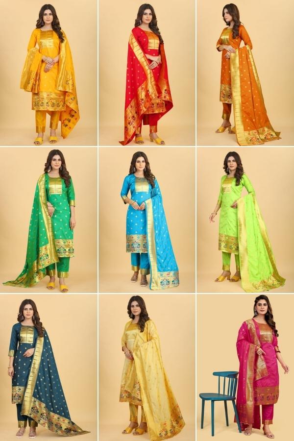 Paithani Saree Dress Collection 2023 Anaya Designer Studio | Sarees, Gowns and Lehenga Choli