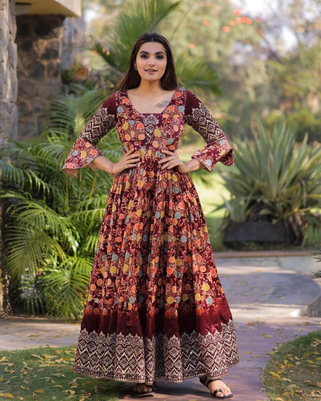 Beautiful Party Wear Gown For Wedding | Latest Kurti Designs