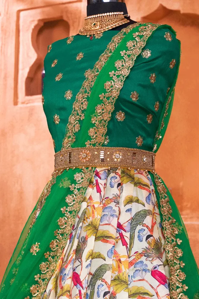 Traditional Half Saree Designs For Girls