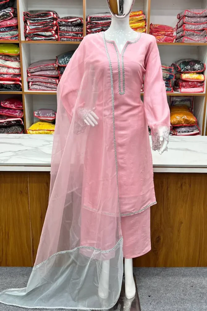 baby pink sharara suit for raksha bandhan