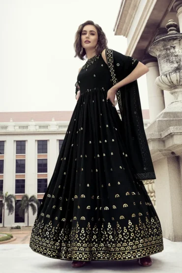 Black gown for raksha bandhan