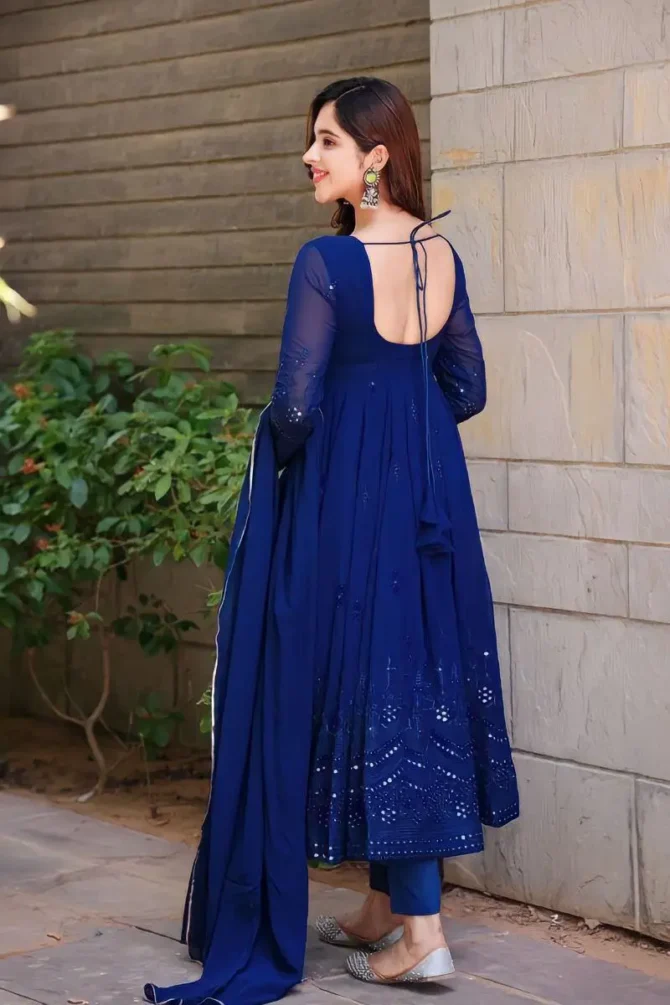 blue gown for girls