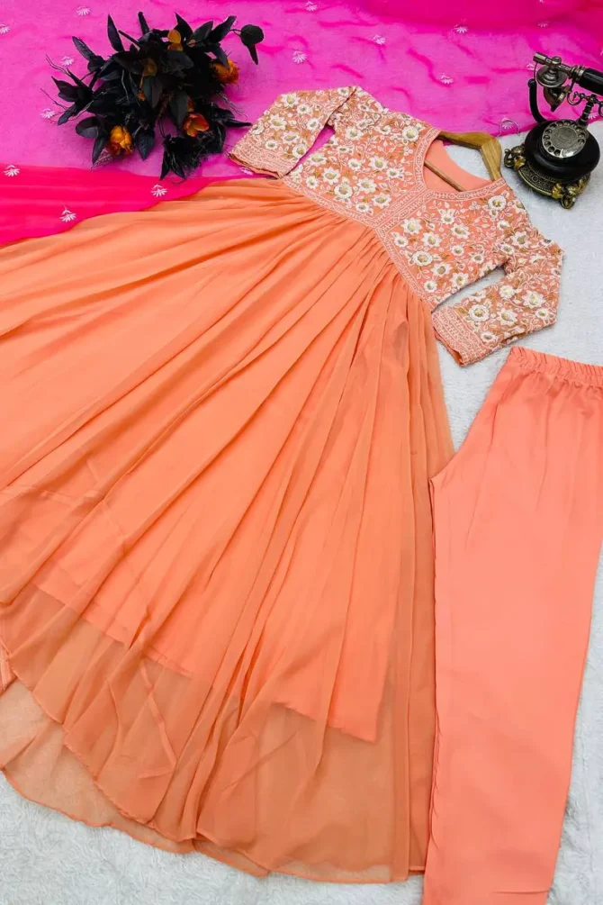 simple gown design for raksha bandhan