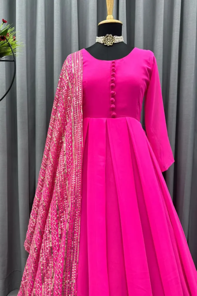 simple gown for raksha bandhan