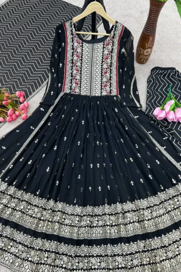 black gown dress for girls